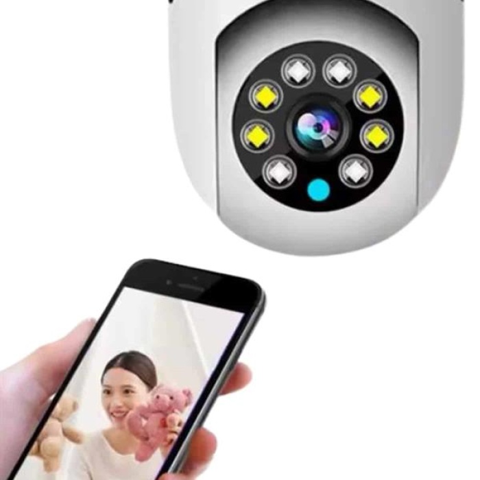 KESGİN MARKET ® Ev Kamerası Wifi Kamerası Gece Görüşlü Akıllı Ampül Kamera