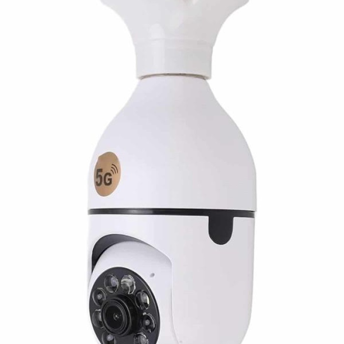 KESGİN MARKET ® Akıllı Kamera Wifi Kamera Duylu Ampul Görünümlü 360 Derece Dönebilen Ev Kamerası