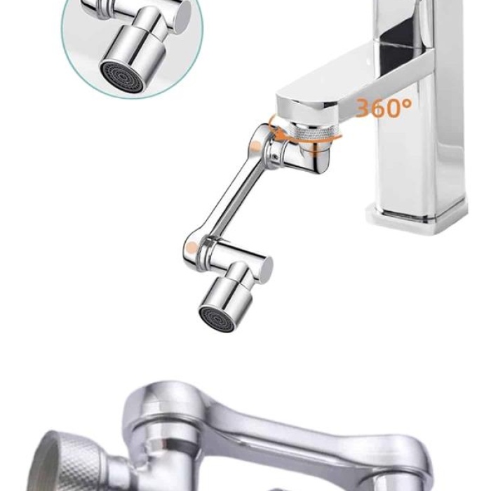 KESGİN MARKET ® Dönebilen Musluk Başlığı Akrobat Mutfak Banyo Musluk Ucu Başlığı Oynar Başlıklı