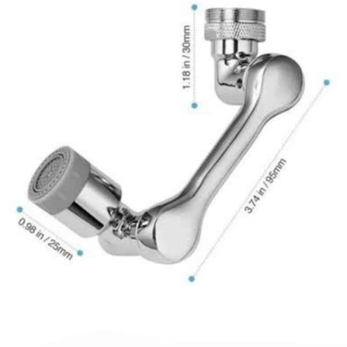 KESGİN MARKET ® Dönebilen Musluk Başlığı Akrobat Mutfak Banyo Musluk Ucu Başlığı Oynar Başlıklı