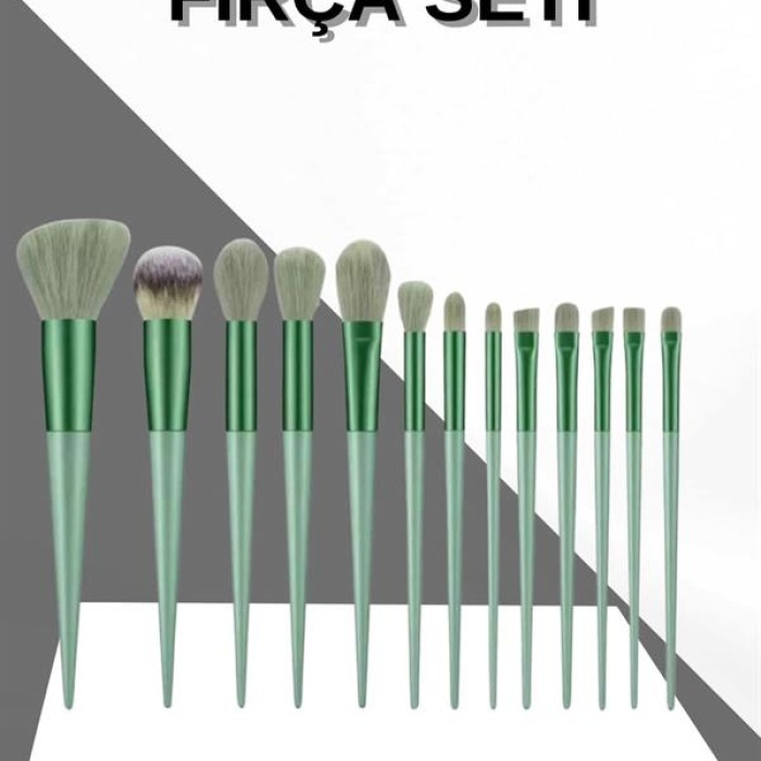 KESGİN MARKET ® 13 Parça Makyaj Fırça Seti Far Fırçası Allık Fırçası Yumuşak Uçlu