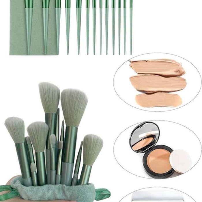 KESGİN MARKET ® 13 Parça Makyaj Fırça Seti Far Fırçası Allık Fırçası Yumuşak Uçlu