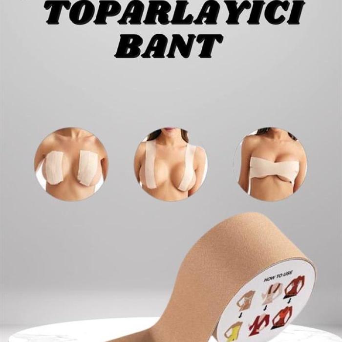 KESGİN MARKET ® Toparlayıcı ve Şekillendirici Göğüs Bandı Tere ve Suya Dayanıklı Hassas Ciltlere Uygun