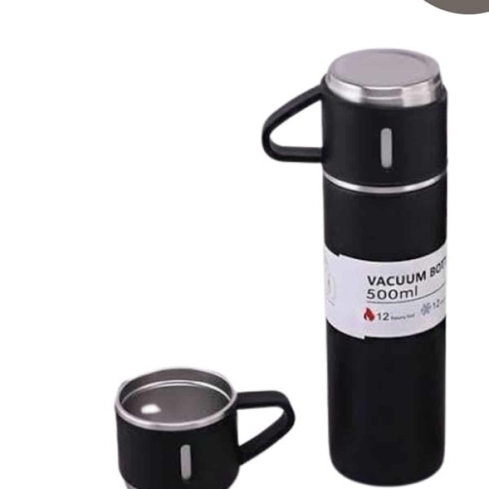 KESGİN MARKET ® 3 Bardaklı Termos Seti Anneler Gününe Özel Hediye Taşınabilir Sızdırmaz Isı Koruyucu