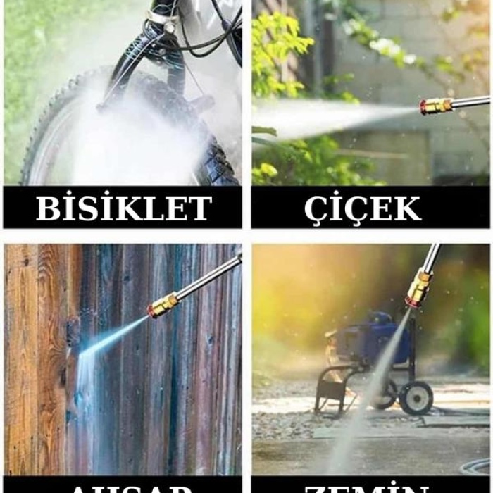 KESGİN MARKET ® Şarjlı Oto Yıkama, Bahçe Sulama Tabancası Makinesi Yüksek Basınçlı