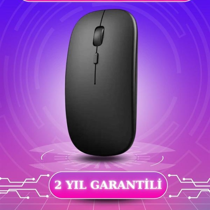 KESGİN MARKET ® Kablosuz Mouse Fare Şarjlı Bluetooth Wireless Çift Modlu Sessiz