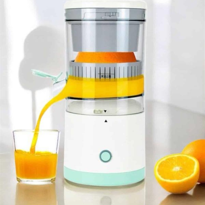 KESGİN MARKET ® Meyve Sıkacağı USB Şarjlı Taşınabilir Çift Bıçaklı Güvenlik Kilidi