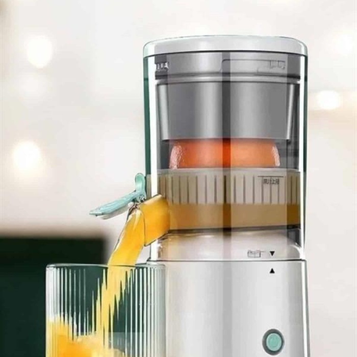 KESGİN MARKET ® Katı Meyve Sıkacağı Taşınabilir USB Şarjlı Pratik Paslanmaz Çelik Bıçaklı