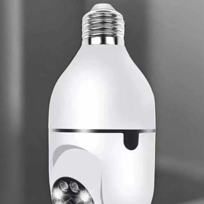 KESGİN MARKET ® Ampul Görünümlü Güvenlik Kamerası Duylu Wifi Kamerası Dönebilen