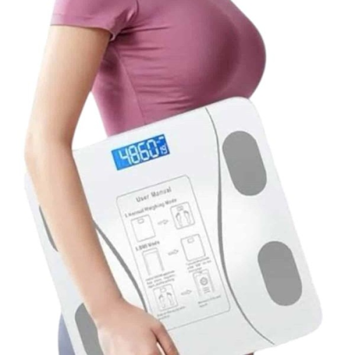 KESGİN MARKET ® Akıllı Tartı Bluetooth Bağlantılı Yağ Ölçebilen Tartı Yeni Nesil