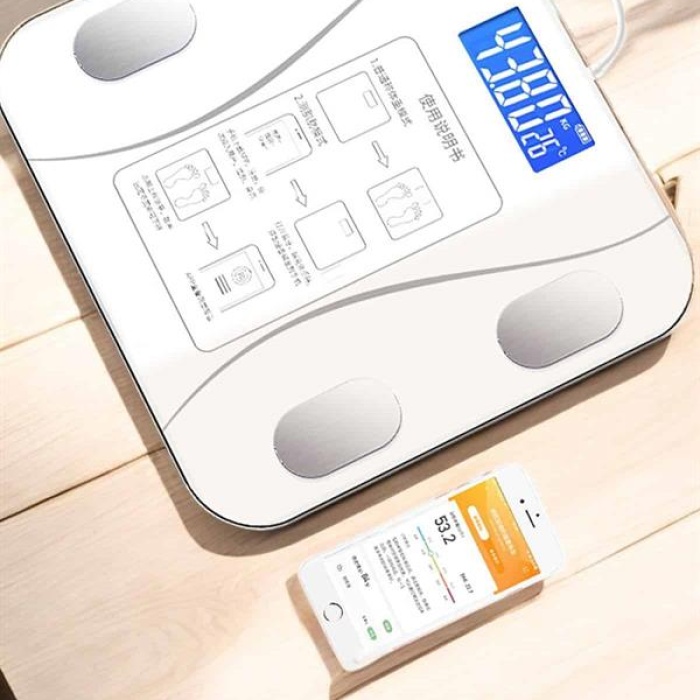 KESGİN MARKET ® Akıllı Tartı Bluetooth Bağlantılı Yağ Ölçebilen Tartı Yeni Nesil