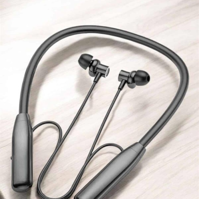 KESGİN MARKET ® Boyun Askılı Bluetooth Kulaklık Uzun Şarj Süreli Dijital Göstergeli Kablolu