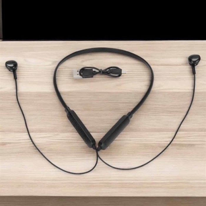 KESGİN MARKET ® Kablolu Boyun Askılı Dijital Göstergeli Bluetooth Kulaklığı 60 Saat