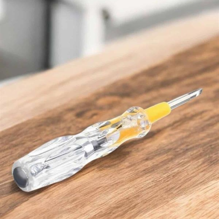 KESGİN MARKET ® Kontrol Kalemi Nikel Kaplama Çift Başlıklı Test Cihazı