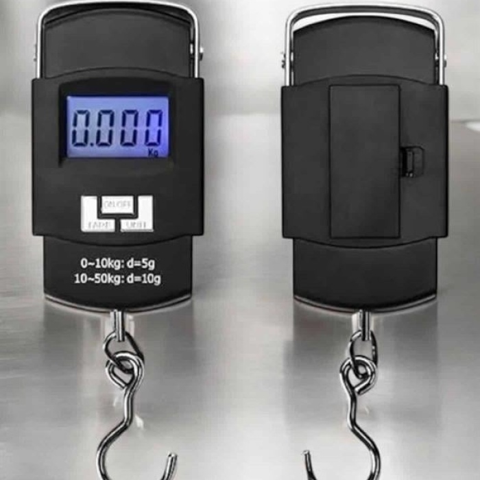 KESGİN MARKET ® Ağırlık Ölçer 50 Kg El Terazisi El Kantarı Pilli Led Ekran