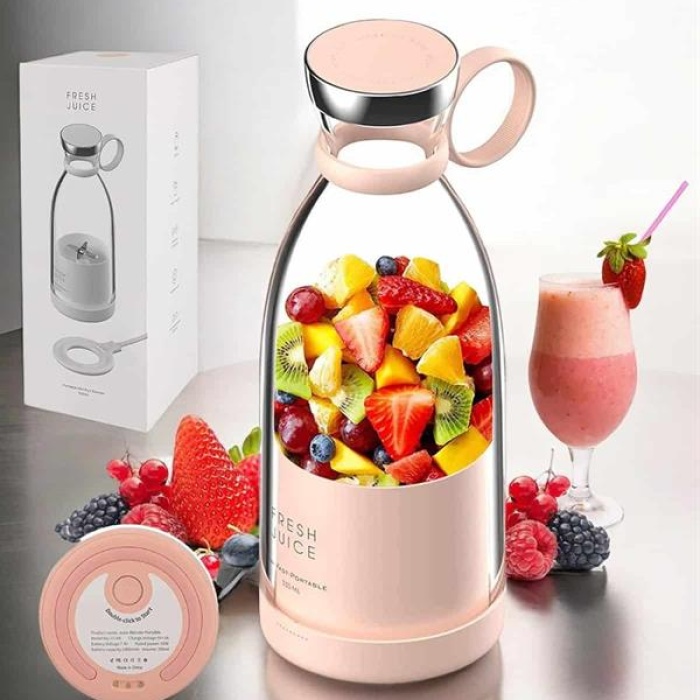 KESGİN MARKET ® El Blender Taşınabilir Meyve Blender Şarj Edilebilir Taşınabilir Blender Elektrikli