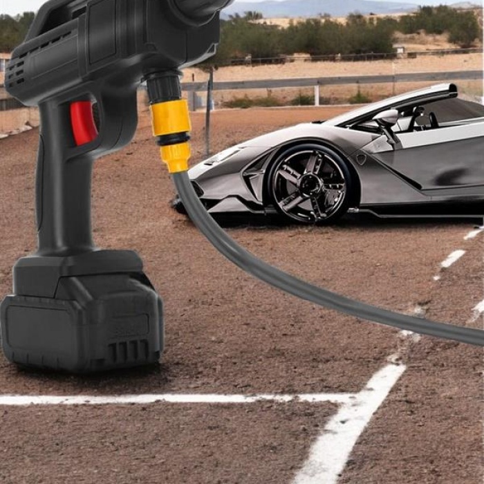 KESGİN MARKET ® Şarjlı Oto Yıkama Tabancası Su Basınçlı Hazneli Bataryalı