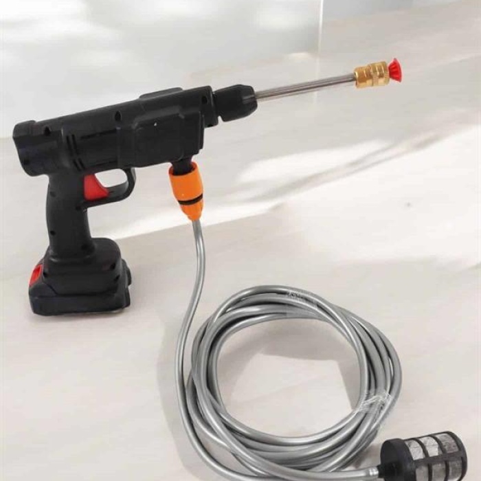 KESGİN MARKET ® Şarjlı Oto Yıkama Tabancası Su Basınçlı Hazneli Bataryalı