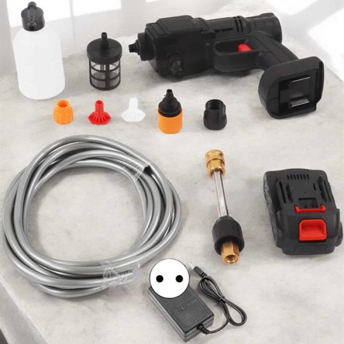 KESGİN MARKET ® Yeni Nesil Araç Yıkama Şarjlı Tabancası Basınçlı Su Hazneli