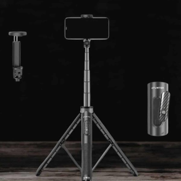 KESGİN MARKET ® Tripod Kablosuz Bluetooth Bağlantılı Selfie Çubuğu 360 Derece Dönebilen