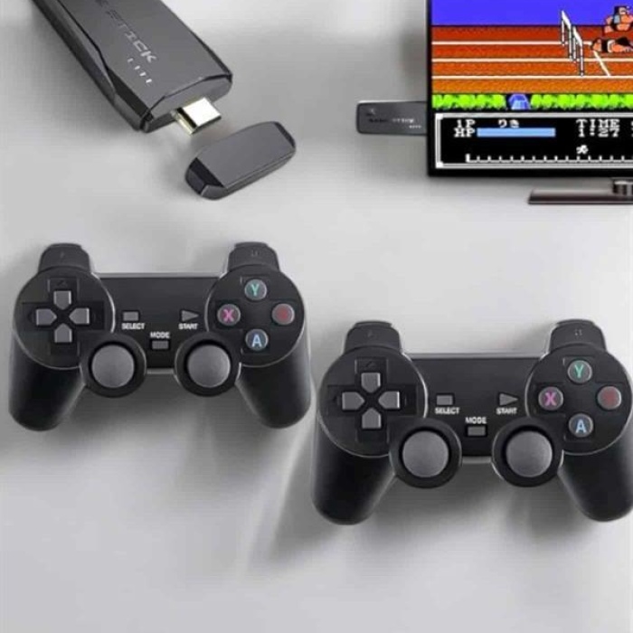 KESGİN MARKET ® Atari Oyun Konsolu 2000 Oyunlu Game Stick 2.4G Wireless