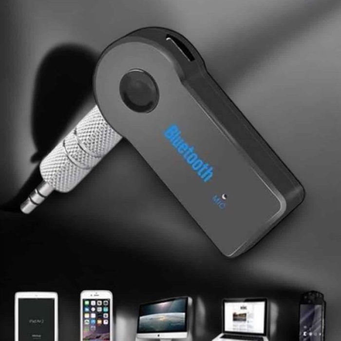 KESGİN MARKET ® Kablosuz Bluetooth Aux Araç Kiti Siyah Hafıza Kartlı