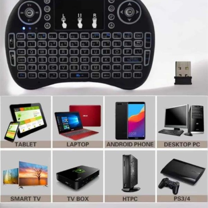 KESGİN MARKET ® USB Bağlantılı Mini Q Klavye Işıklı Tüm Cihazlara Uyumlu