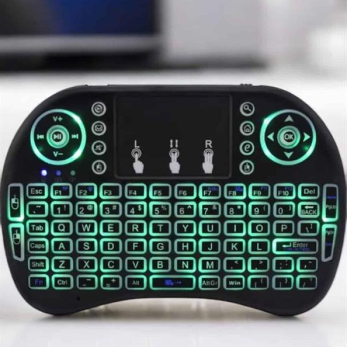 KESGİN MARKET ® TV Uyumlu Mini Klavye Q Klavye Işıklı Tüm Cihazlara Uyumlu