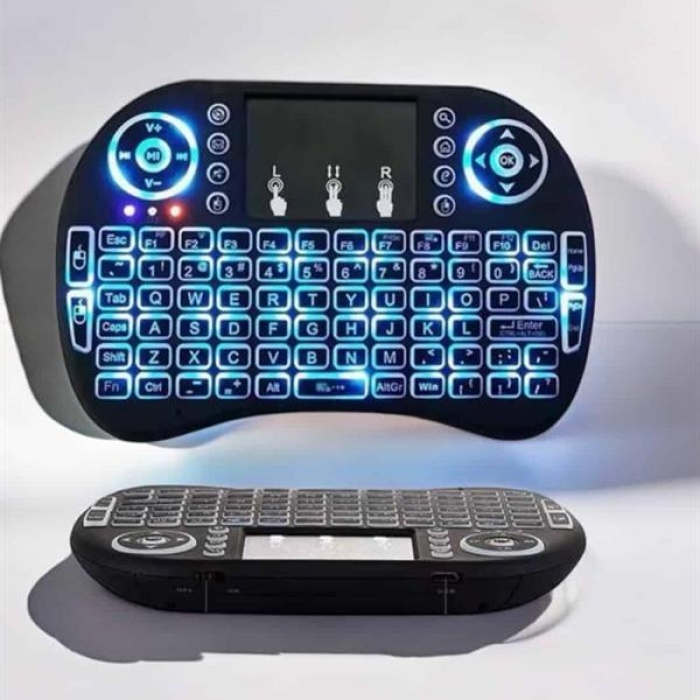 KESGİN MARKET ® TV Uyumlu Mini Klavye Q Klavye Işıklı Tüm Cihazlara Uyumlu
