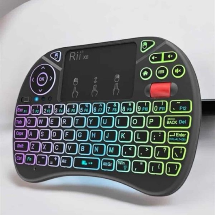 KESGİN MARKET ® TV Uyumlu Mini Klavye Q Klavye Işıklı Tüm Cihazlara Uyumlu