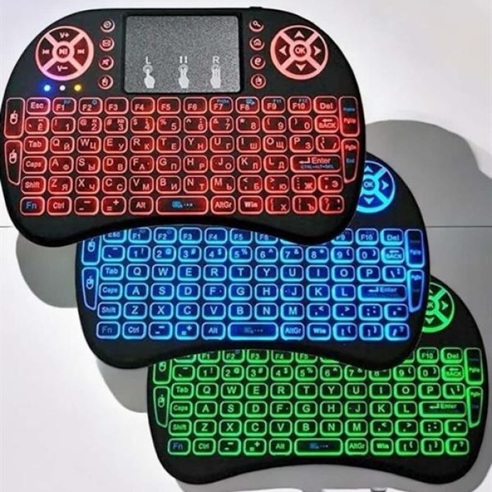 KESGİN MARKET ® Işıklı Kablosuz Mini Q Klavye Tüm Cihazlara Uyumlu