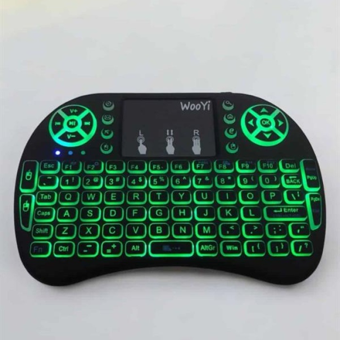 KESGİN MARKET ® Işıklı Kablosuz Mini Q Klavye Tüm Cihazlara Uyumlu