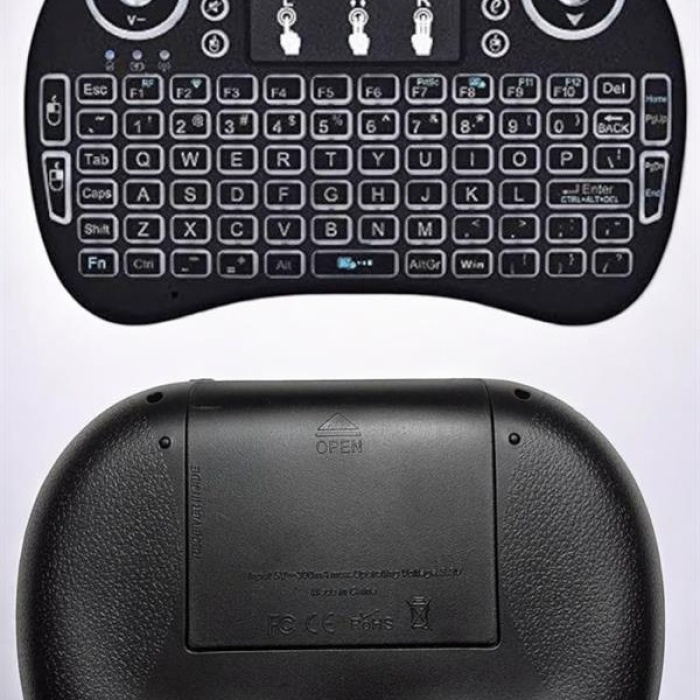 KESGİN MARKET ® Işıklı Kablosuz Mini Q Klavye Tüm Cihazlara Uyumlu