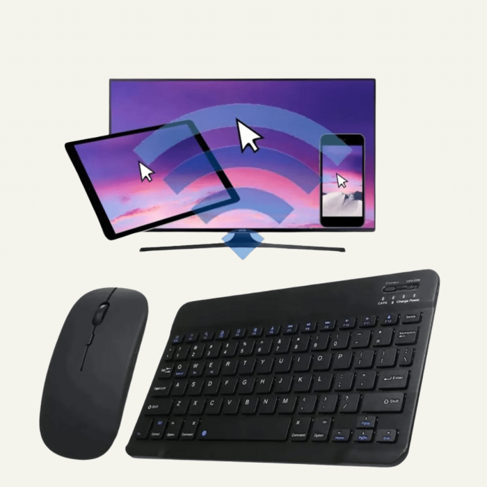 KESGİN MARKET ® Şık ve Sessiz Tasarımlı Işıklı Klavye Mouse Seti – Şarjlı, Wireless