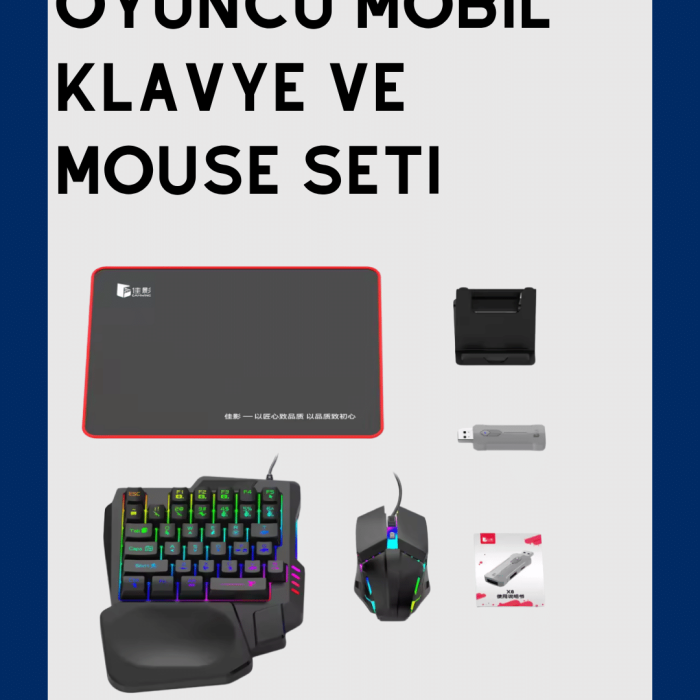 KESGİN MARKET ® Kablosuz Mobil Oyun Kiti – 5 Parça Tam Set