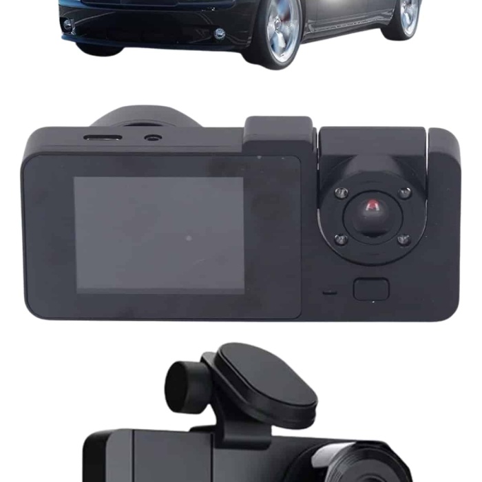 KESGİN MARKET ® Gece Görüşlü DVR 3 Lensli Araç İçi Sürüş Kamerası Video Kaydedici