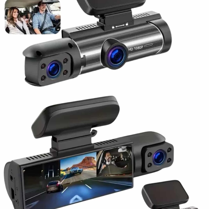KESGİN MARKET ® Video ve Fotoğraf Kaydedici Sürüş Kamerası Ön ve Arka Çift Kameralı