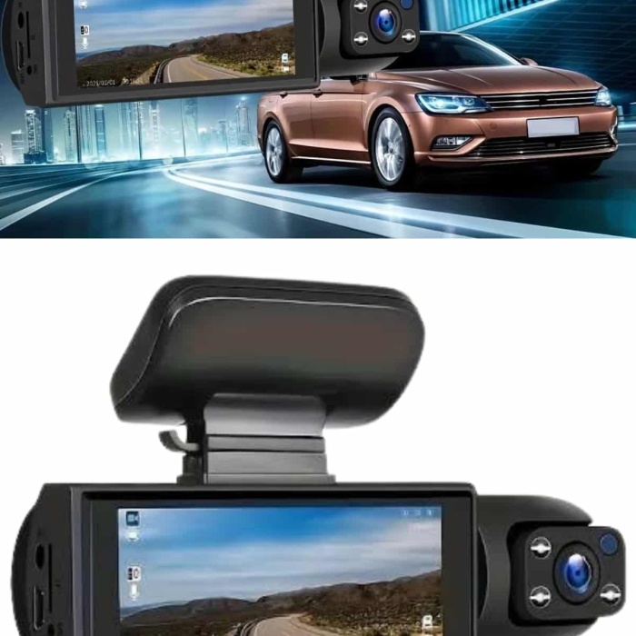 KESGİN MARKET ® Video ve Fotoğraf Kaydedici Sürüş Kamerası Ön ve Arka Çift Kameralı