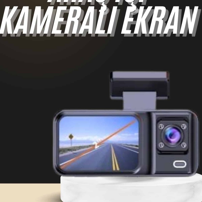 KESGİN MARKET ® 1080p Sürüş Kaydedici 2 İnç Araç Araba Ön İç Arka DVR IPS Ekran