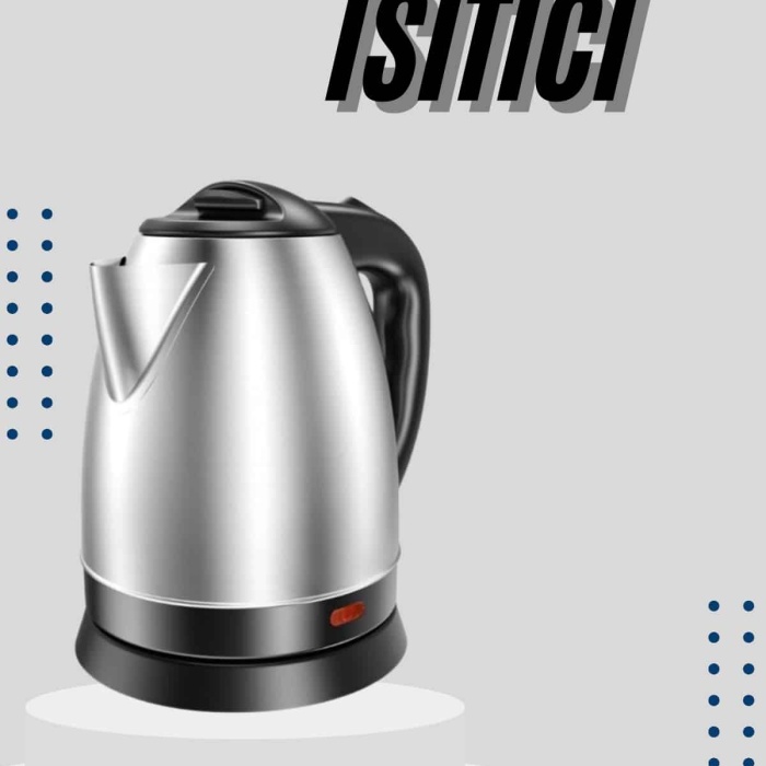 KESGİN MARKET ® Kettle C F Tipi 220-240V Paslanmaz Çelik Elektrik Kablolu Otomatik Kapanma