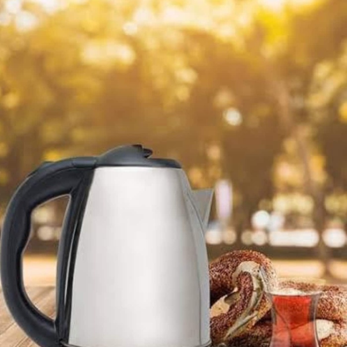 KESGİN MARKET ® Kettle C F Tipi 220-240V Paslanmaz Çelik Elektrik Kablolu Otomatik Kapanma
