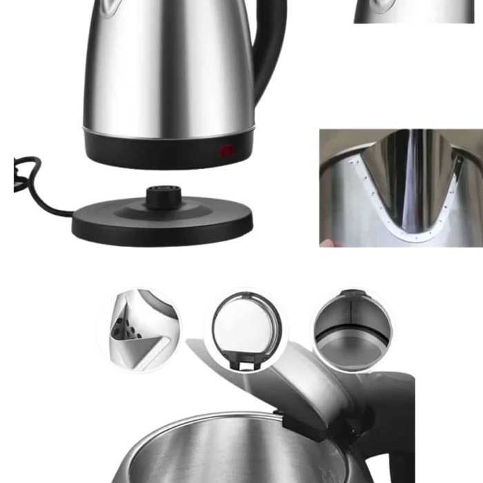 KESGİN MARKET ® Kettle C F Tipi 220-240V Paslanmaz Çelik Elektrik Kablolu Otomatik Kapanma