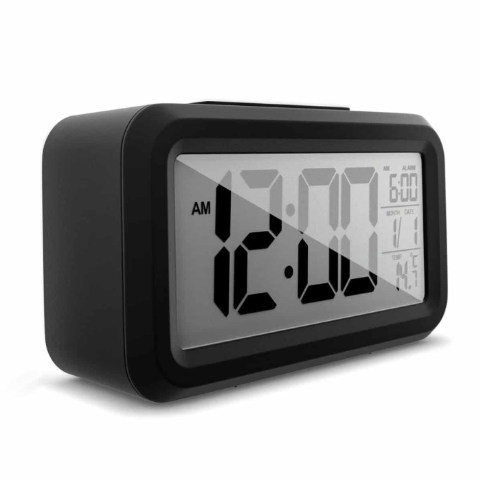 KESGİN MARKET ® Dijital Işıklı Alarmlı Çalışma Masası Ekran Pilli Çalar Saat