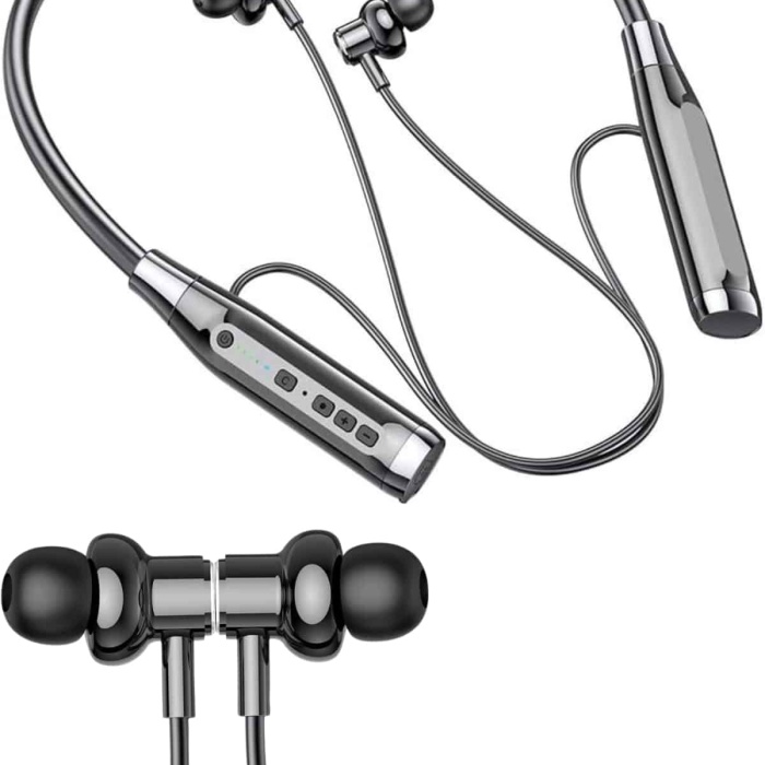 KESGİN MARKET ® 120 Saat Bluetooth Kulaklık Kablolu Boyun Askılı SD Kart Girişli ANC Özellikli