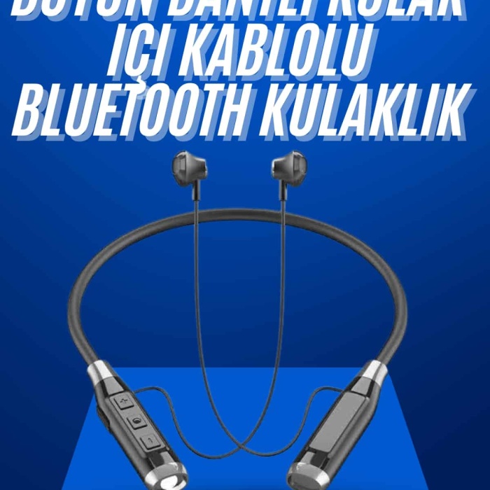 KESGİN MARKET ® Boyun Bantlı SD Kart Girişli Yüksek Perfomanslı Bluetooth Kulaklık