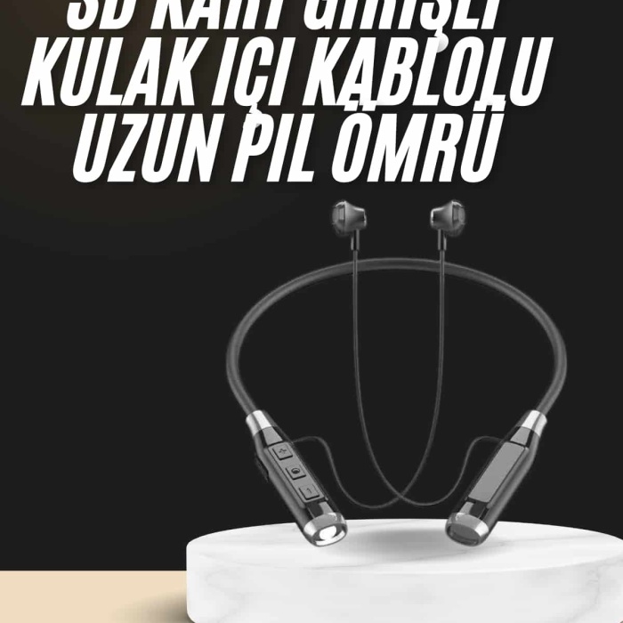 KESGİN MARKET ® Boyun Bantlı SD Kart Girişli Yüksek Perfomanslı Bluetooth Kulaklık