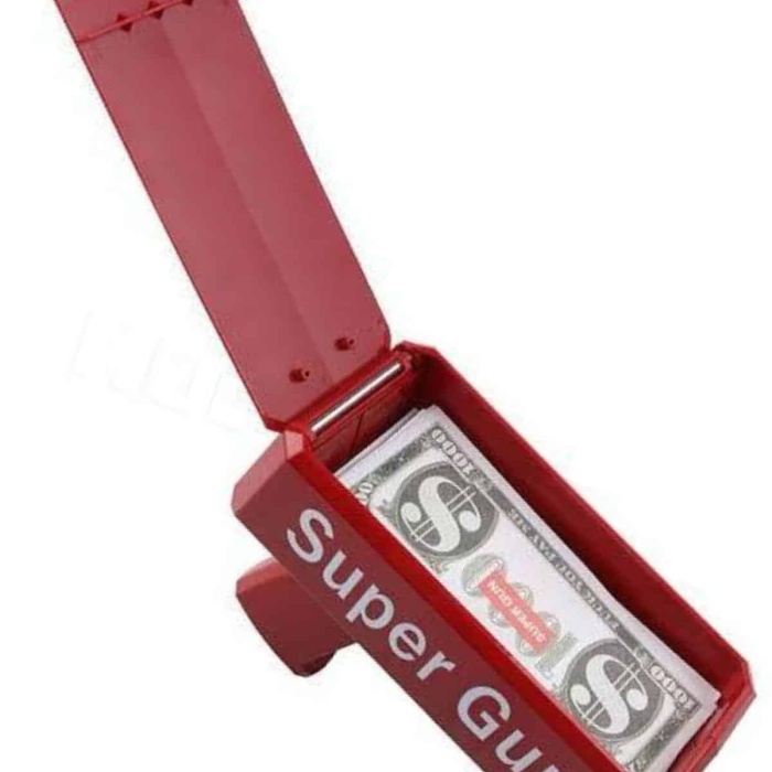 KESGİN MARKET ® Kırmızı Çocuklara Özel Para Fırlatma Makinesi Para Saçma Tabancası