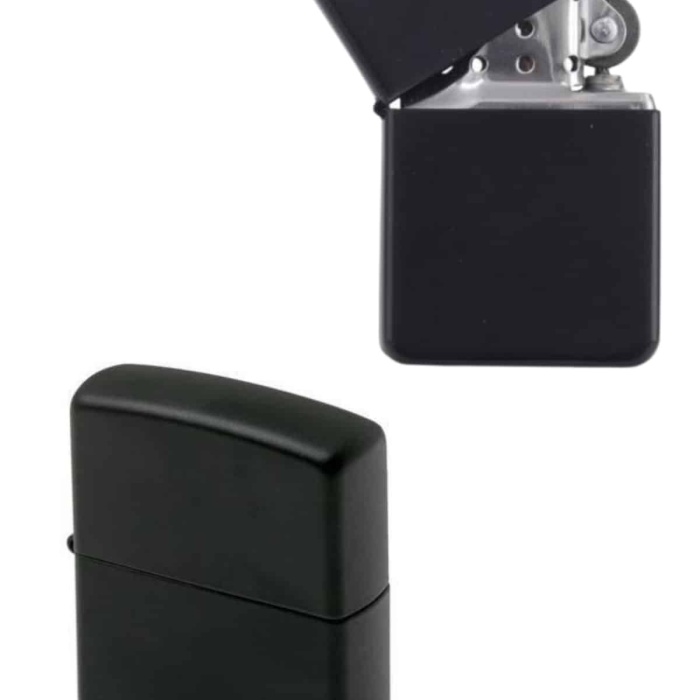 KESGİN MARKET ® Doldurulabilir Siyah Benzinli Çakmak Metalik