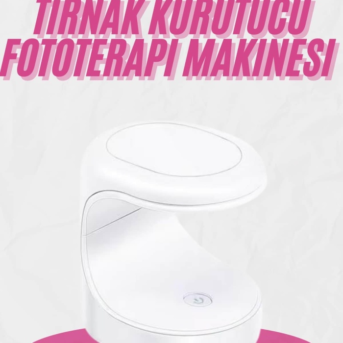 KESGİN MARKET ® Kalıcı Oje Kurutucu Mini UV Işınlı Taşınabilir Hızlı ve Pratik Oje Kurutucu