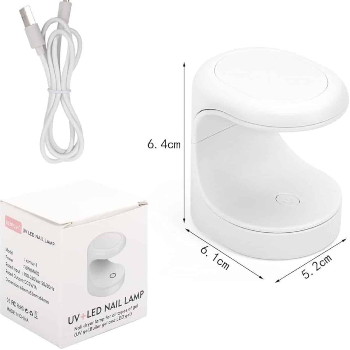 KESGİN MARKET ® Mini Taşınabilir Kalıcı Oje Jel Tırnak Kurutucu Fototerapi Makinesi